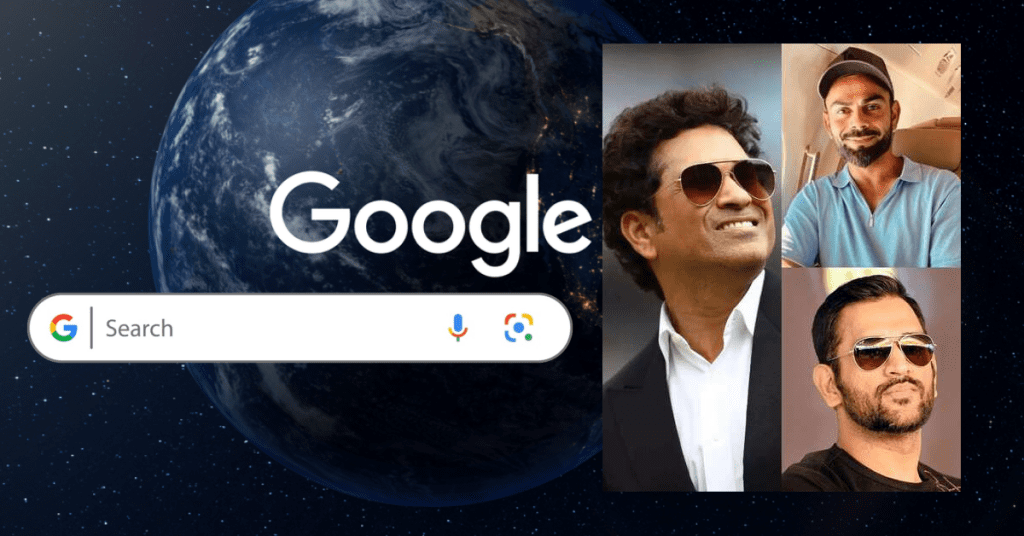 Google who is your favourite cricketer: Dhoni, Kohli, and Sachin